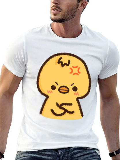 Angry Chick Cartoon Graphic T-Shirt
