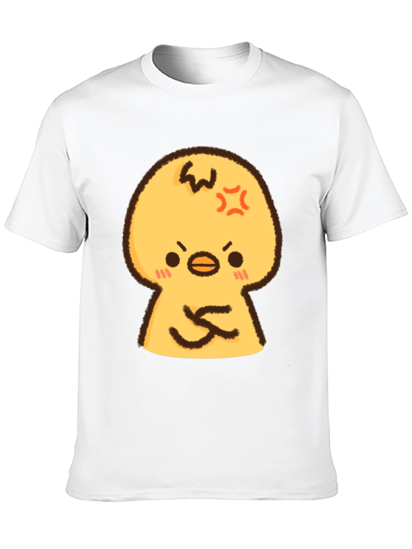 Angry Chick Cartoon Graphic T-Shirt