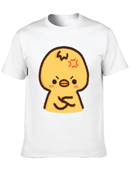 Angry Chick Cartoon Graphic T-Shirt