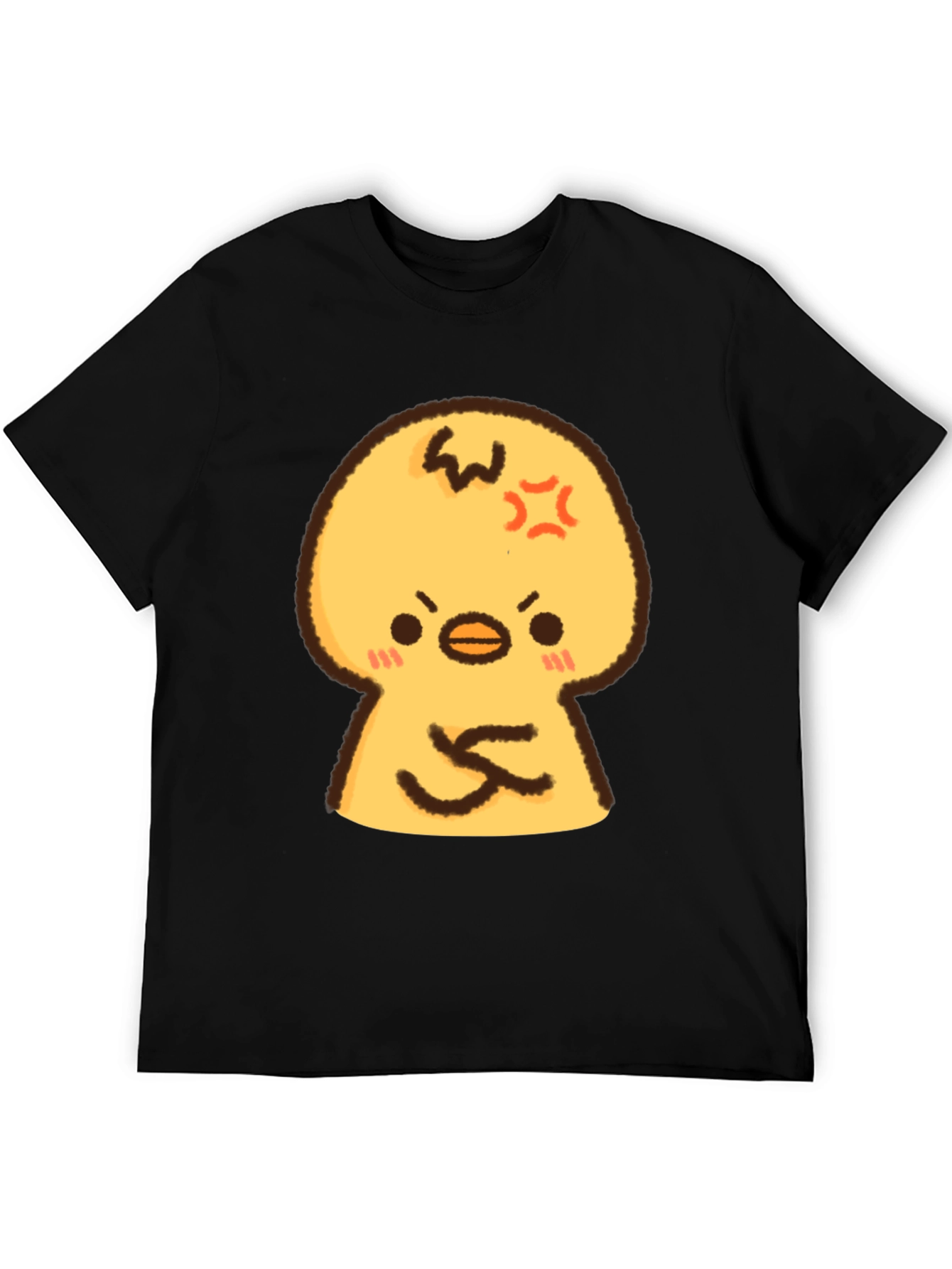 Angry Chick Cartoon Graphic T-Shirt