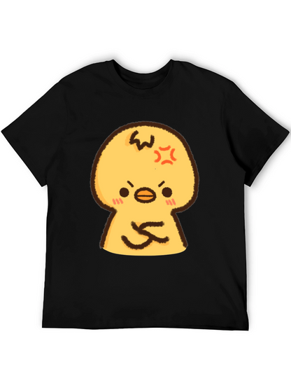 Angry Chick Cartoon Graphic T-Shirt