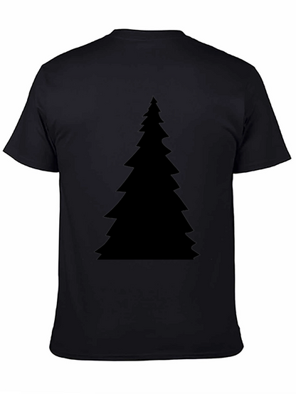 Christmas Tree Graphic Black T-Shirt