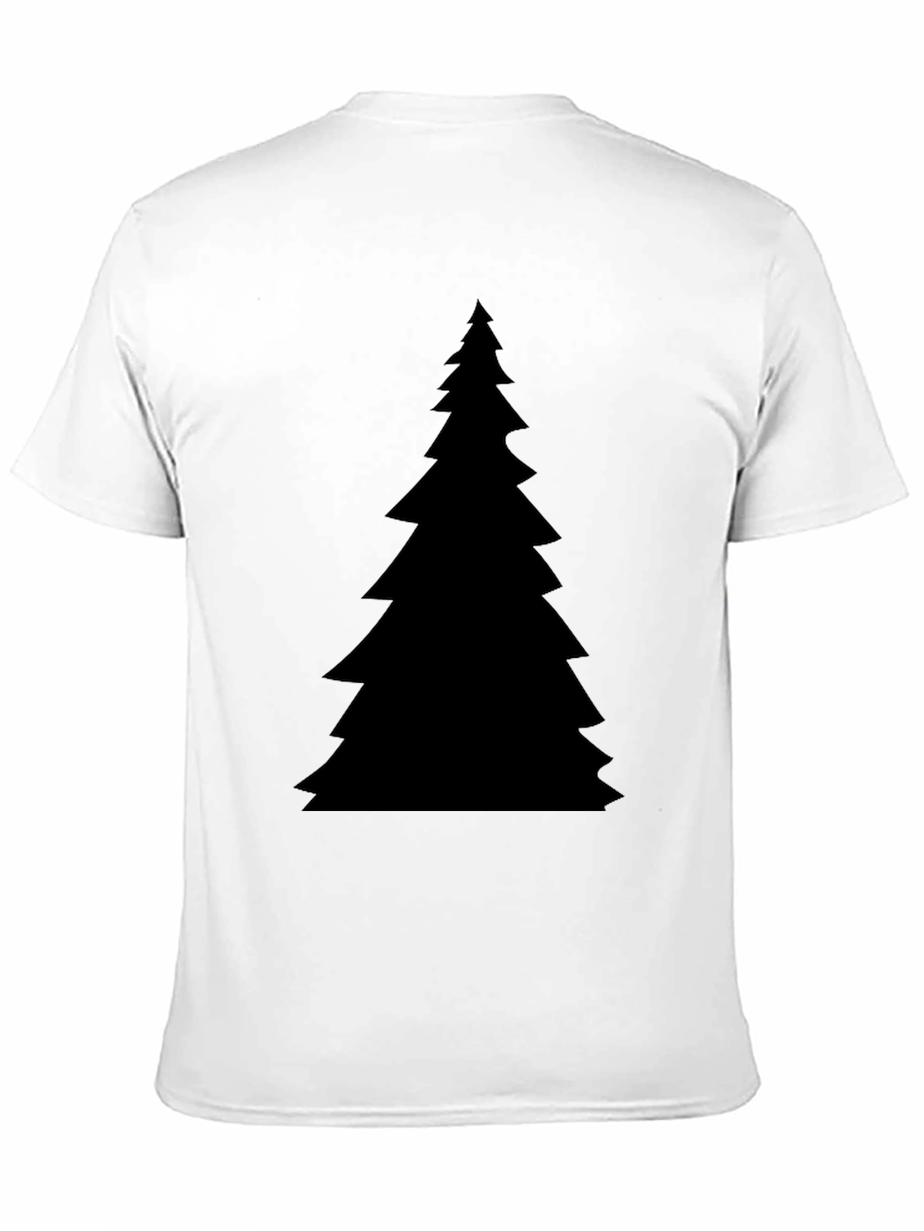Christmas Tree Graphic Black T-Shirt