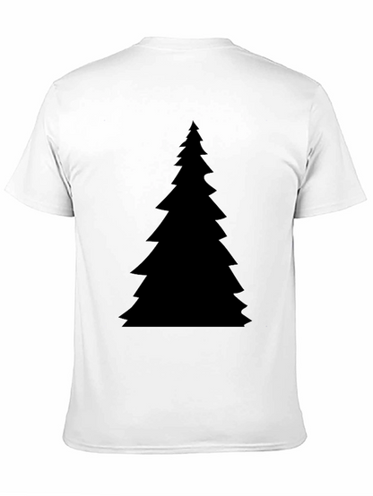 Christmas Tree Graphic Black T-Shirt