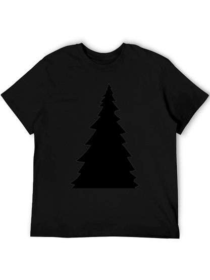 Christmas Tree Graphic Black T-Shirt