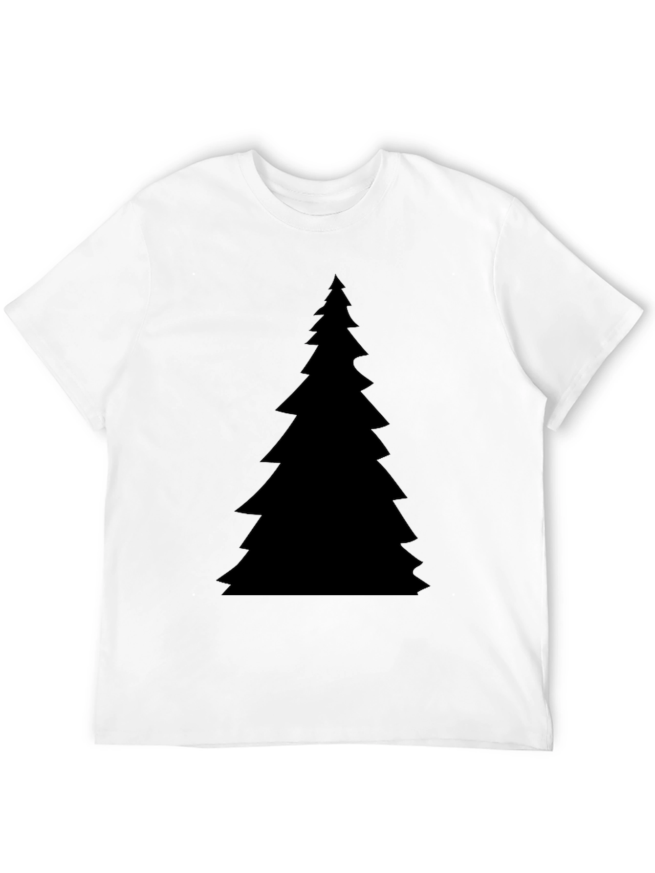 Christmas Tree Graphic Black T-Shirt