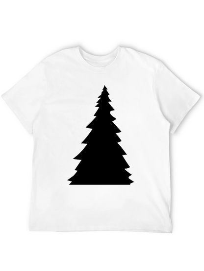 Christmas Tree Graphic Black T-Shirt