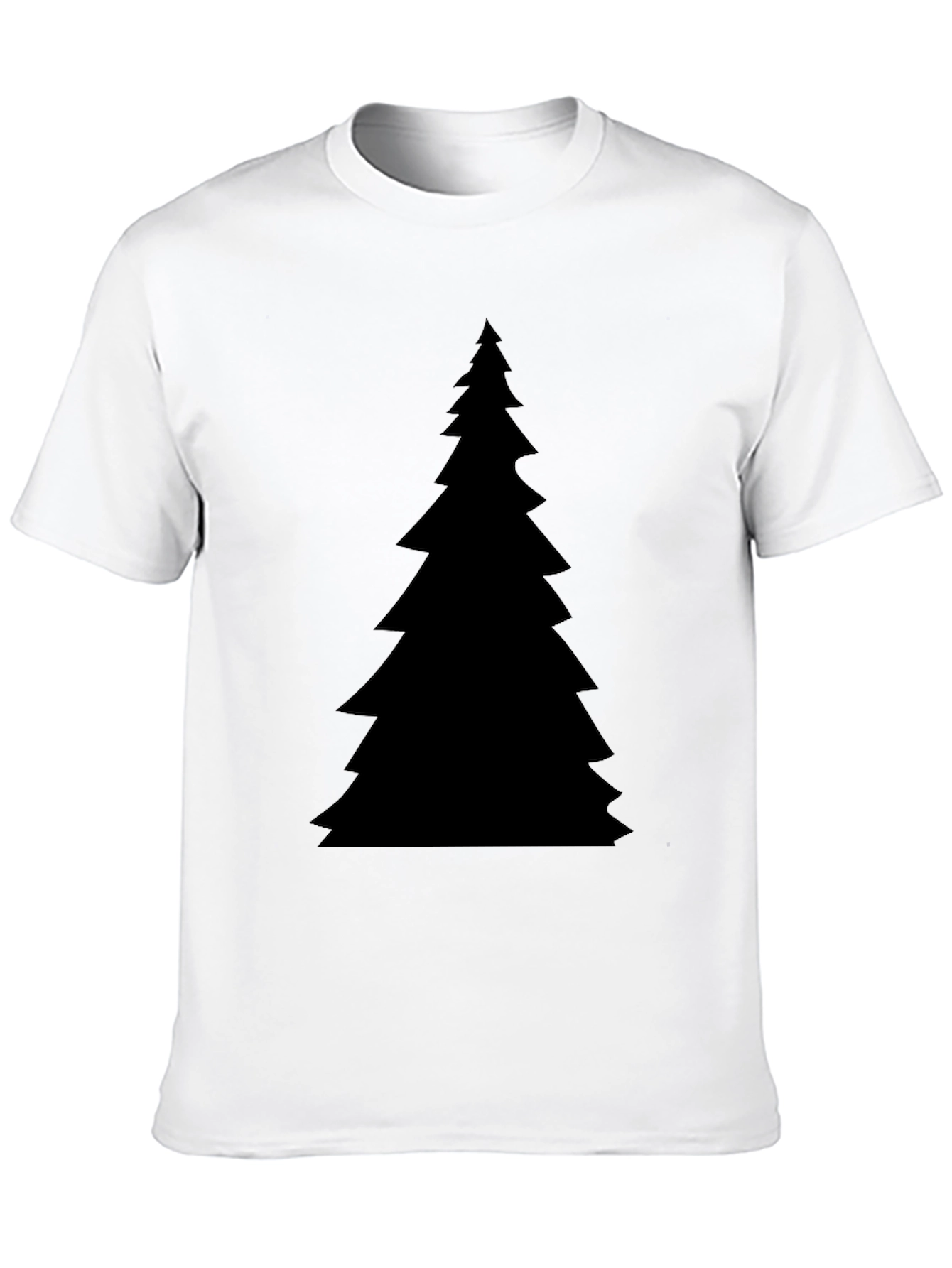 Christmas Tree Graphic Black T-Shirt
