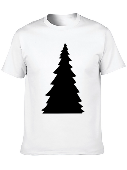 Christmas Tree Graphic Black T-Shirt