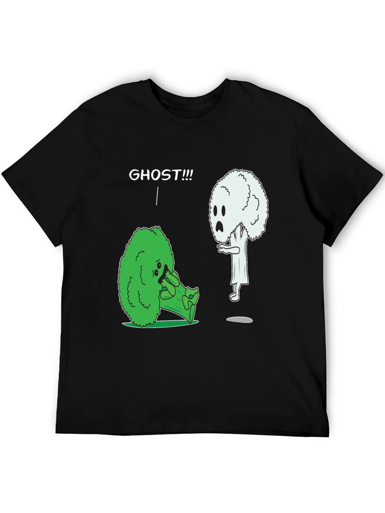 Broccoli Ghost Humor Graphic T-Shirt