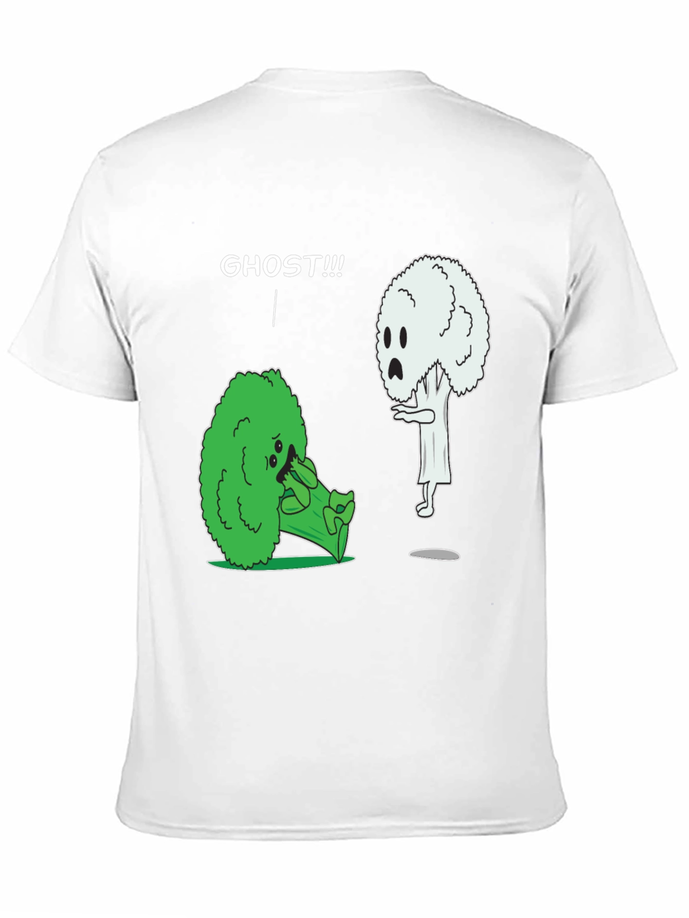 Broccoli Ghost Humor Graphic T-Shirt