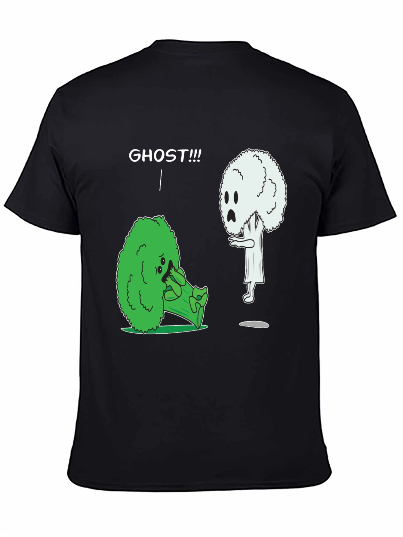 Broccoli Ghost Humor Graphic T-Shirt