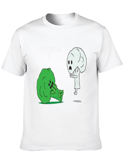 Broccoli Ghost Humor Graphic T-Shirt