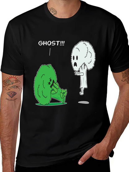 Broccoli Ghost Humor Graphic T-Shirt