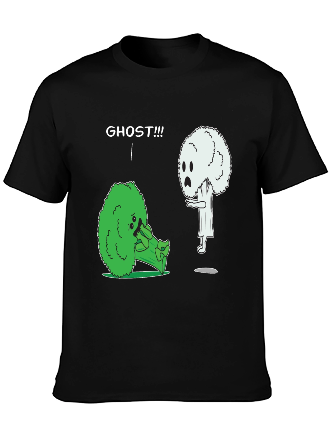 Broccoli Ghost Humor Graphic T-Shirt