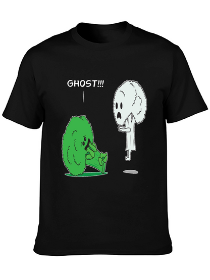 Broccoli Ghost Humor Graphic T-Shirt