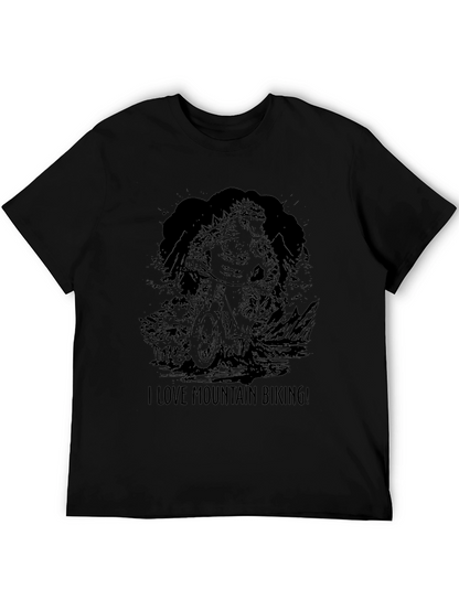 Mountain Biking Graphic Tee - Love Mountain Biking!