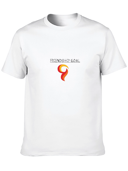Black T-Shirt with Abstract Flame Graphic