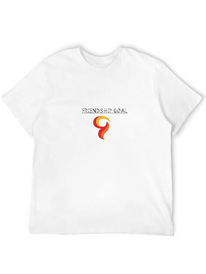 Black T-Shirt with Abstract Flame Graphic