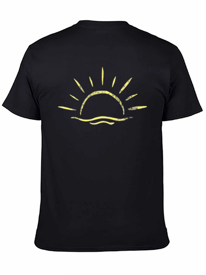Sunrise Graphic Black T-Shirt