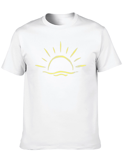Sunrise Graphic Black T-Shirt