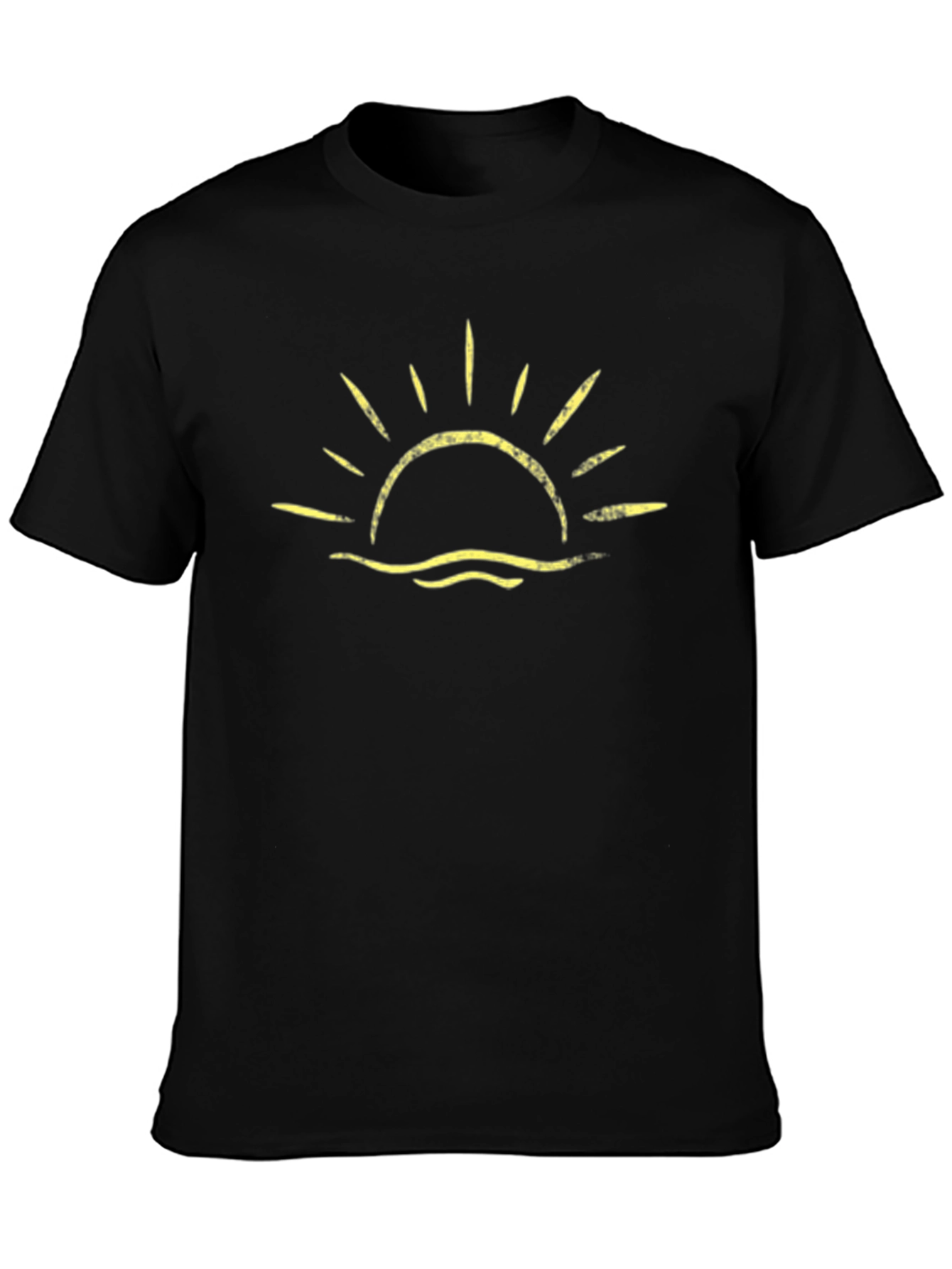 Sunrise Graphic Black T-Shirt