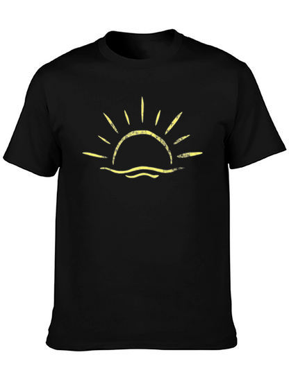 Sunrise Graphic Black T-Shirt