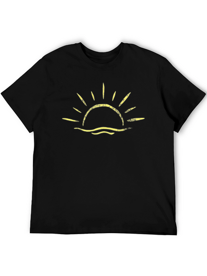 Sunrise Graphic Black T-Shirt