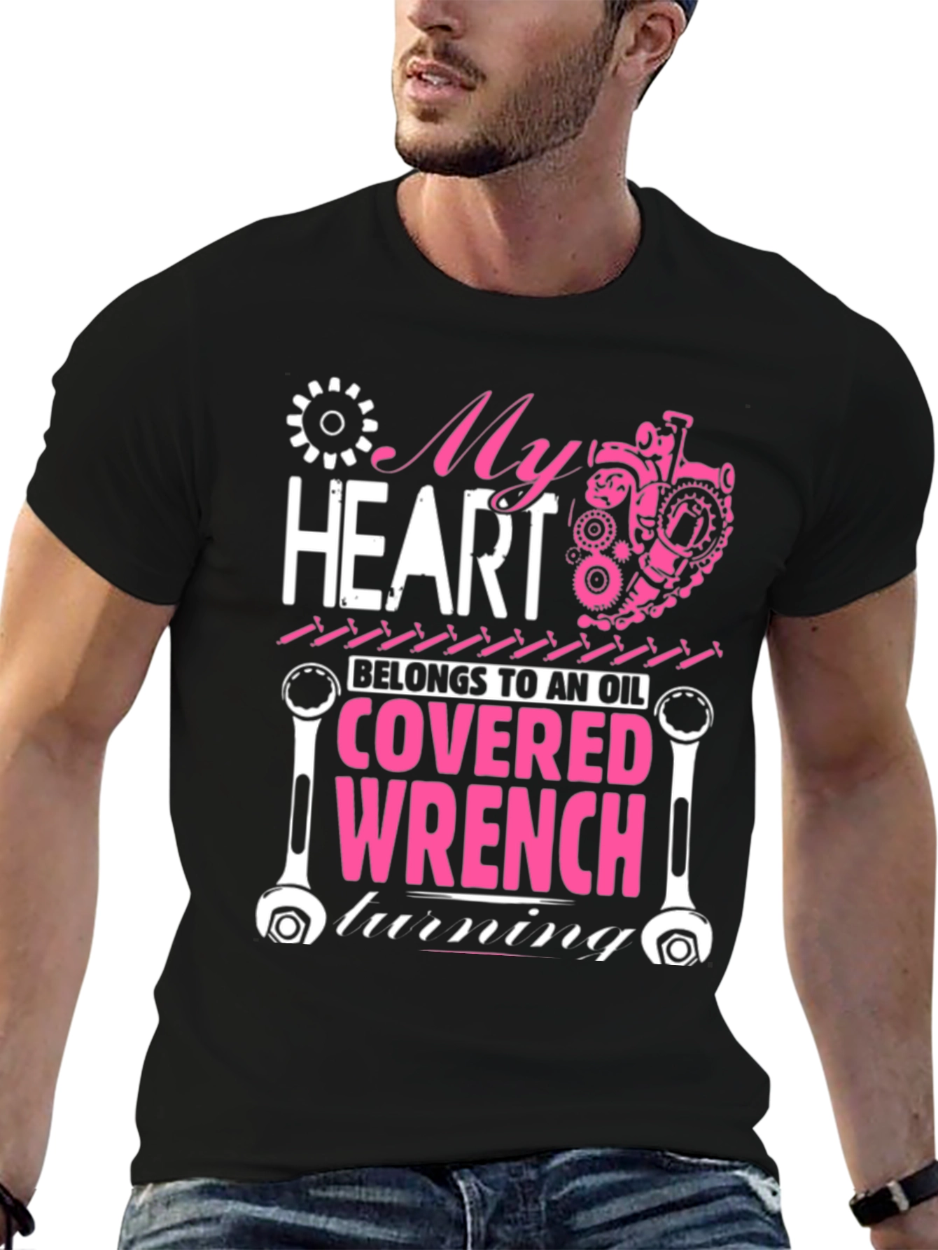 My Heart Belongs to an Oil Covered Wrench T-Shirt