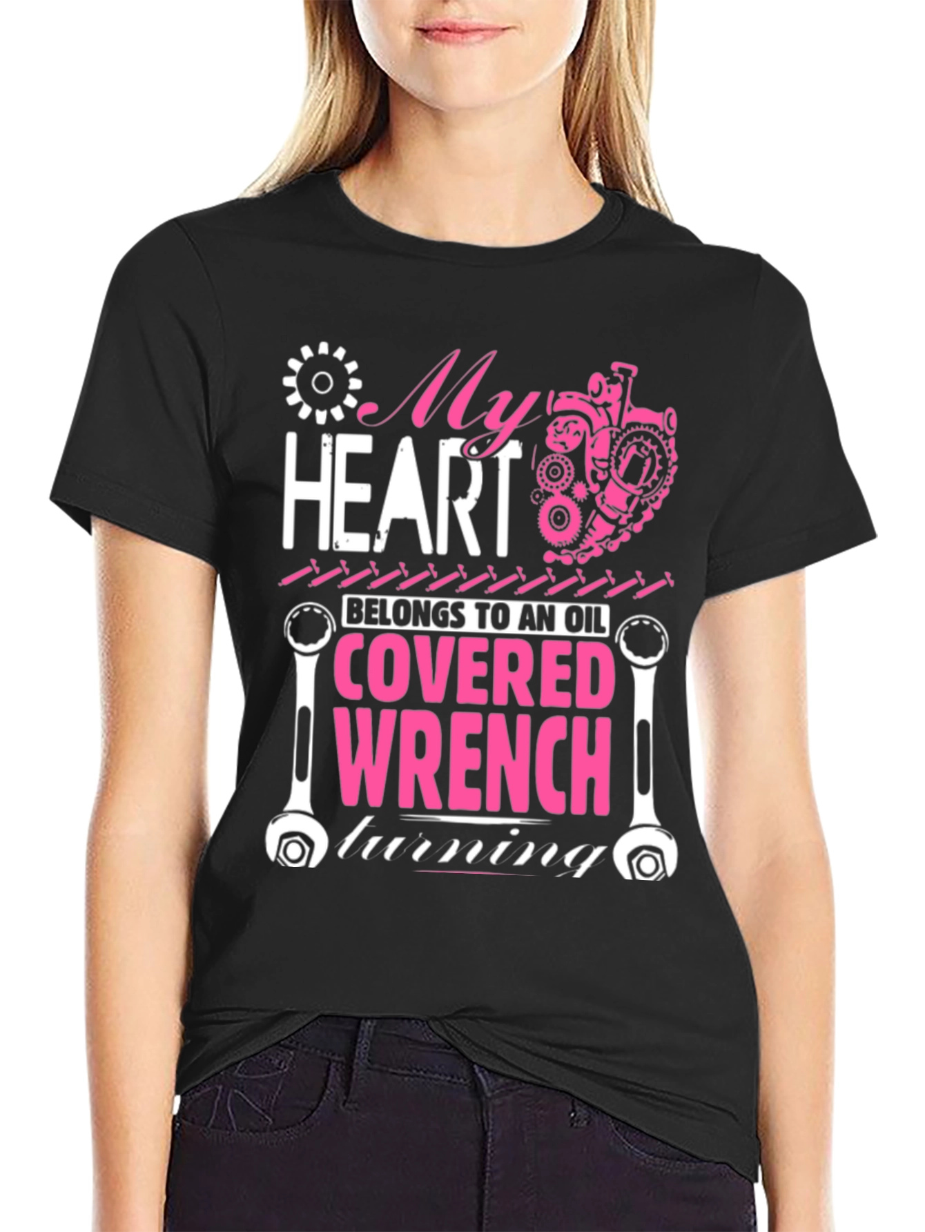 My Heart Belongs to an Oil Covered Wrench T-Shirt
