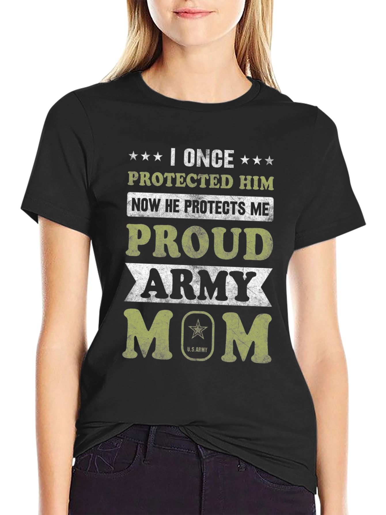 Proud Army Mom T-Shirt - Military Support