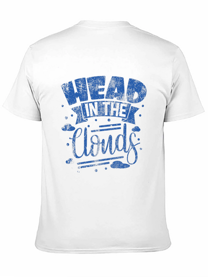 Head in the Clouds Graphic Print Black T-Shirt