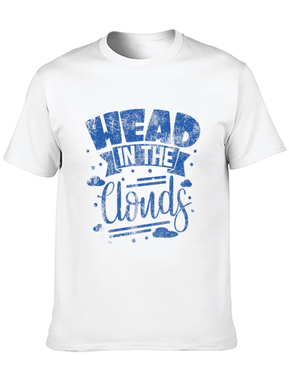 Head in the Clouds Graphic Print Black T-Shirt