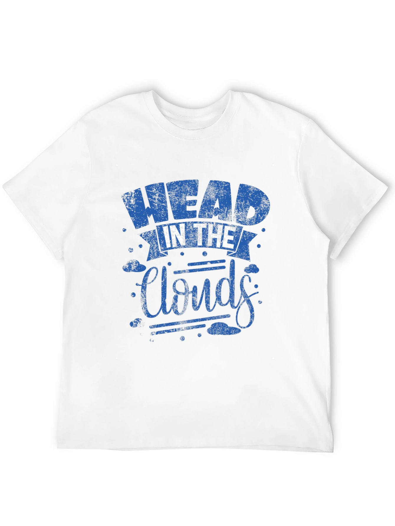 Head in the Clouds Graphic Print Black T-Shirt