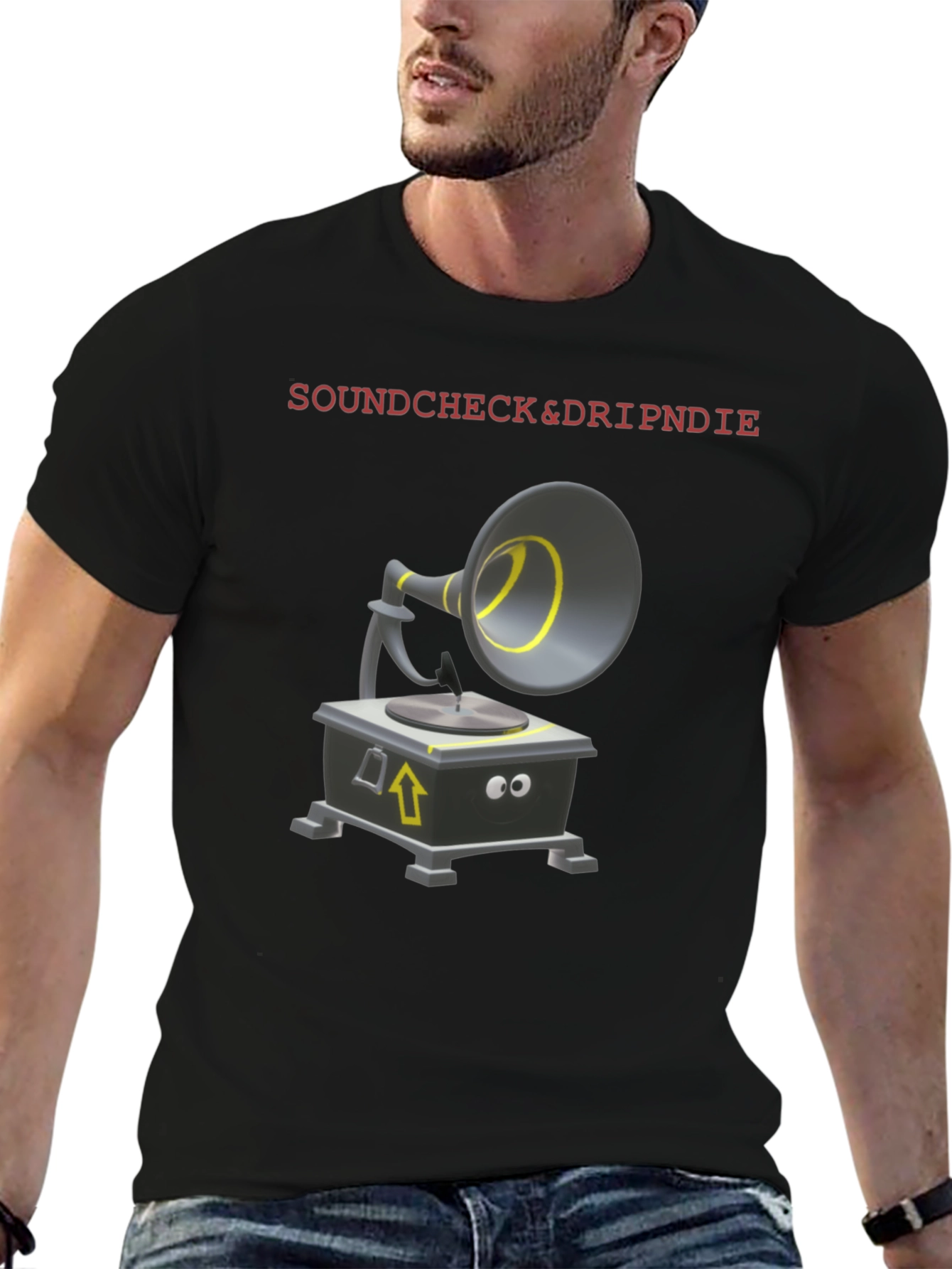 Soundcheck & Dripndie Black T-Shirt