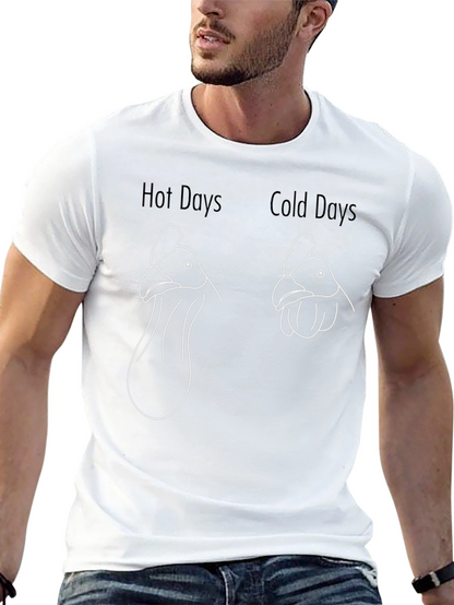 Funny Chicken Hot Cold Days Graphic Tee