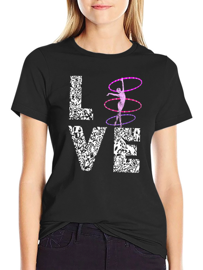 LOVE Hula Hoop Graphic T-Shirt