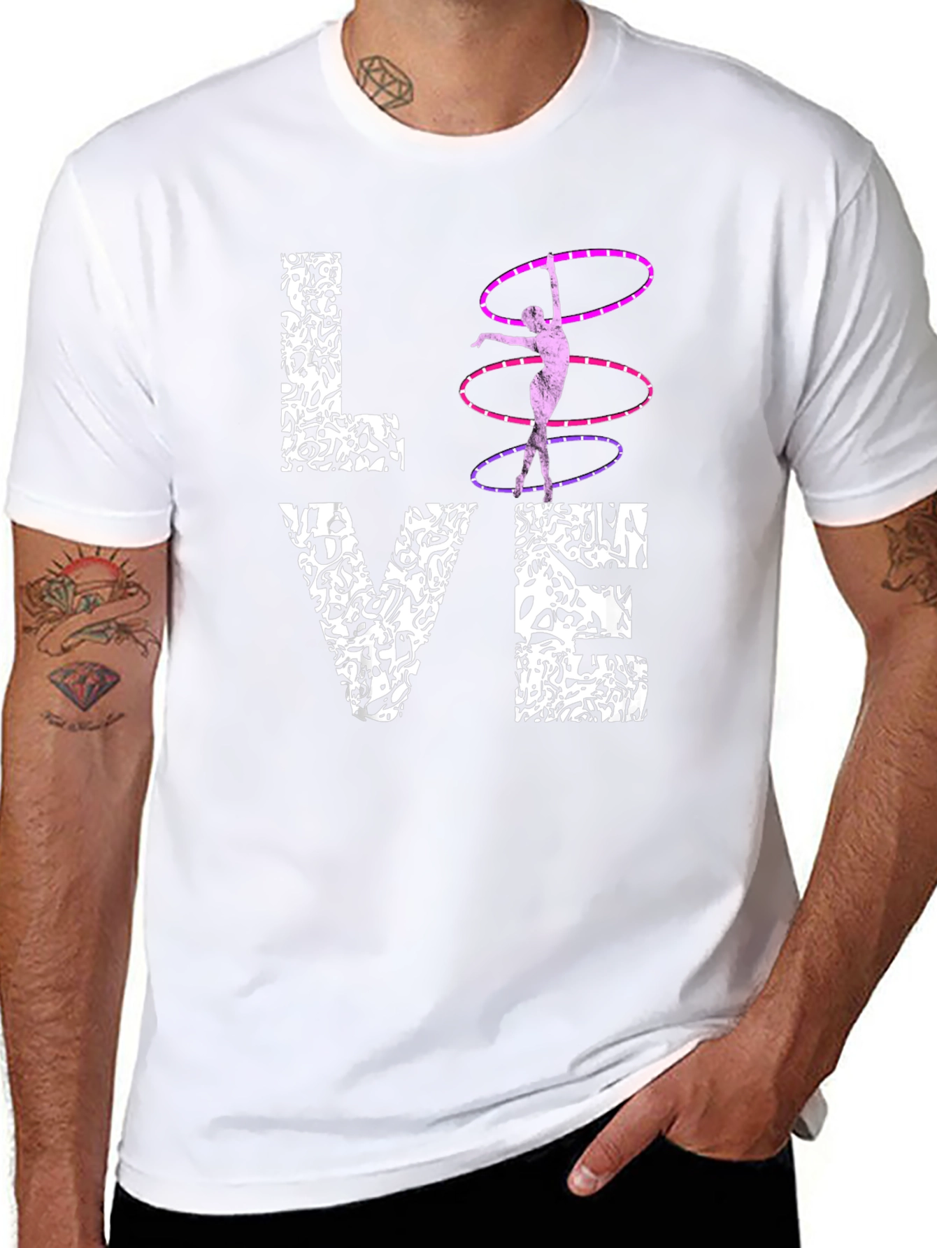LOVE Hula Hoop Graphic T-Shirt