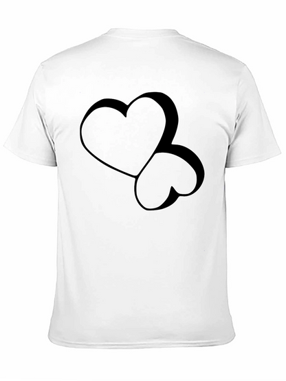Stylish Black Heart Graphic Tee - Modern Casual Wear