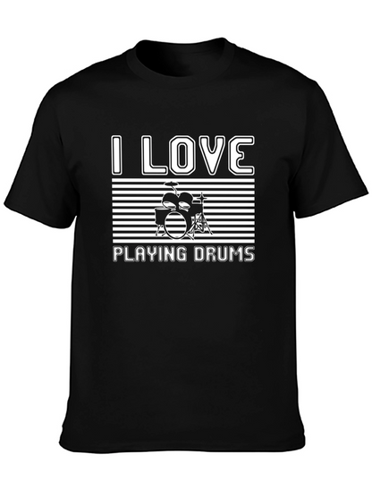 I Love Playing Drums Graphic Tee