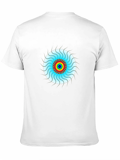 Psychedelic Swirl Graphic Tee - Black