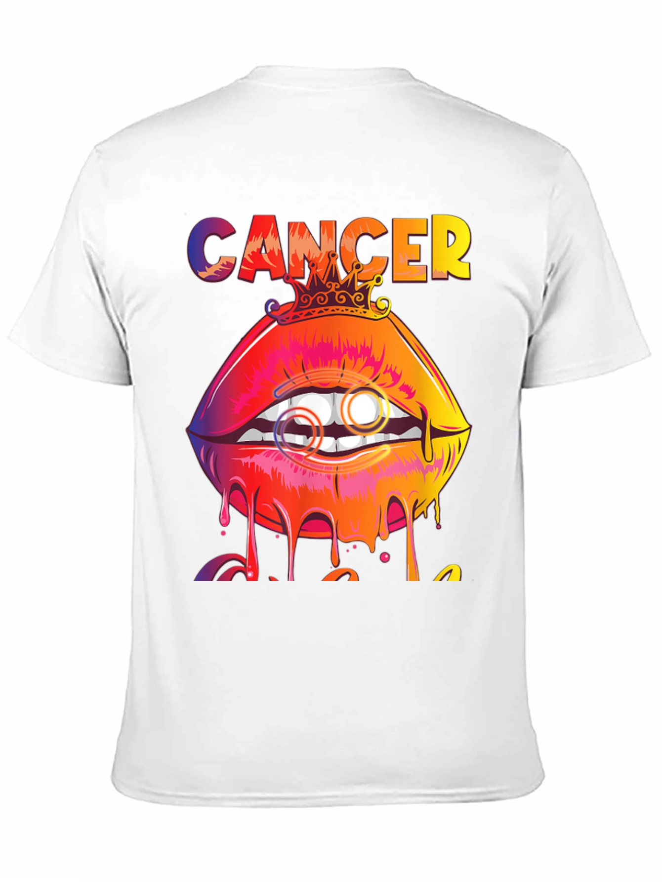 Cancer Zodiac Lips Graphic T-Shirt