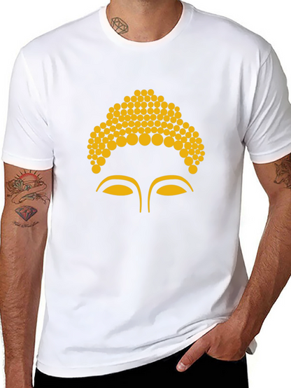 Buddha Face Graphic Tee - Black