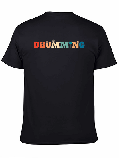 Retro Drumming Graphic Tee | Musician T-Shirt