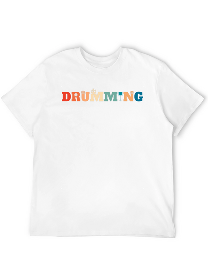 Retro Drumming Graphic Tee | Musician T-Shirt