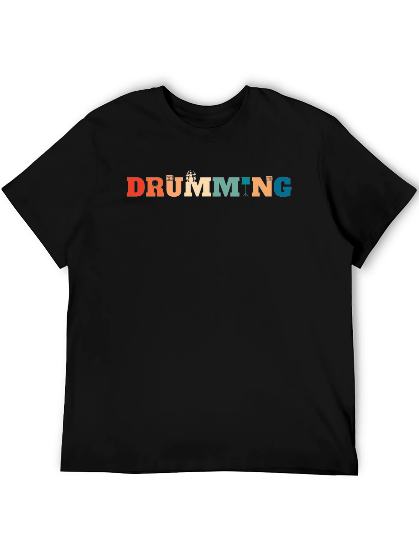 Retro Drumming Graphic Tee | Musician T-Shirt