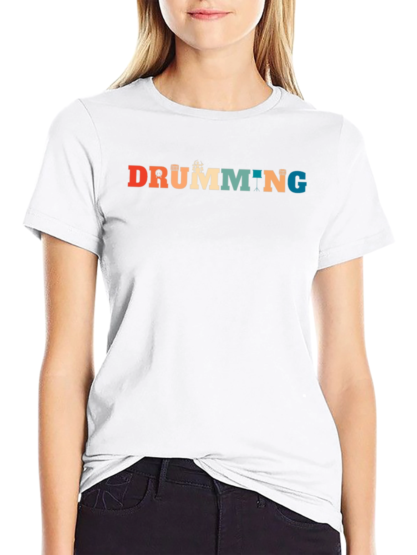 Retro Drumming Graphic Tee | Musician T-Shirt