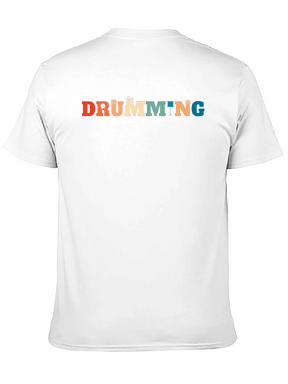 Retro Drumming Graphic Tee | Musician T-Shirt