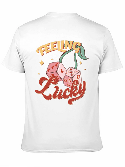 Feeling Lucky Dice Cherry Black T-Shirt