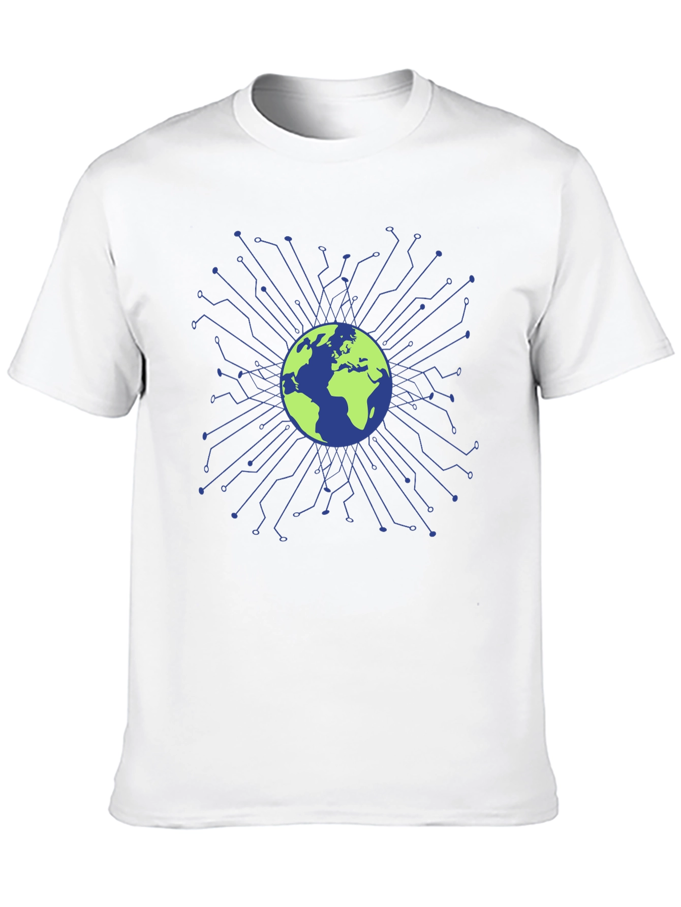 Global Tech Circuit T-Shirt - Earth Design